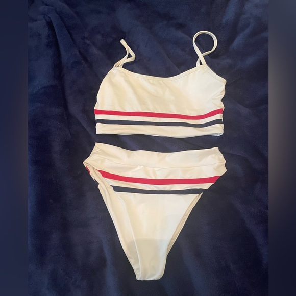 COPY - Lspace red white and blue bikini - Picture 3 of 6